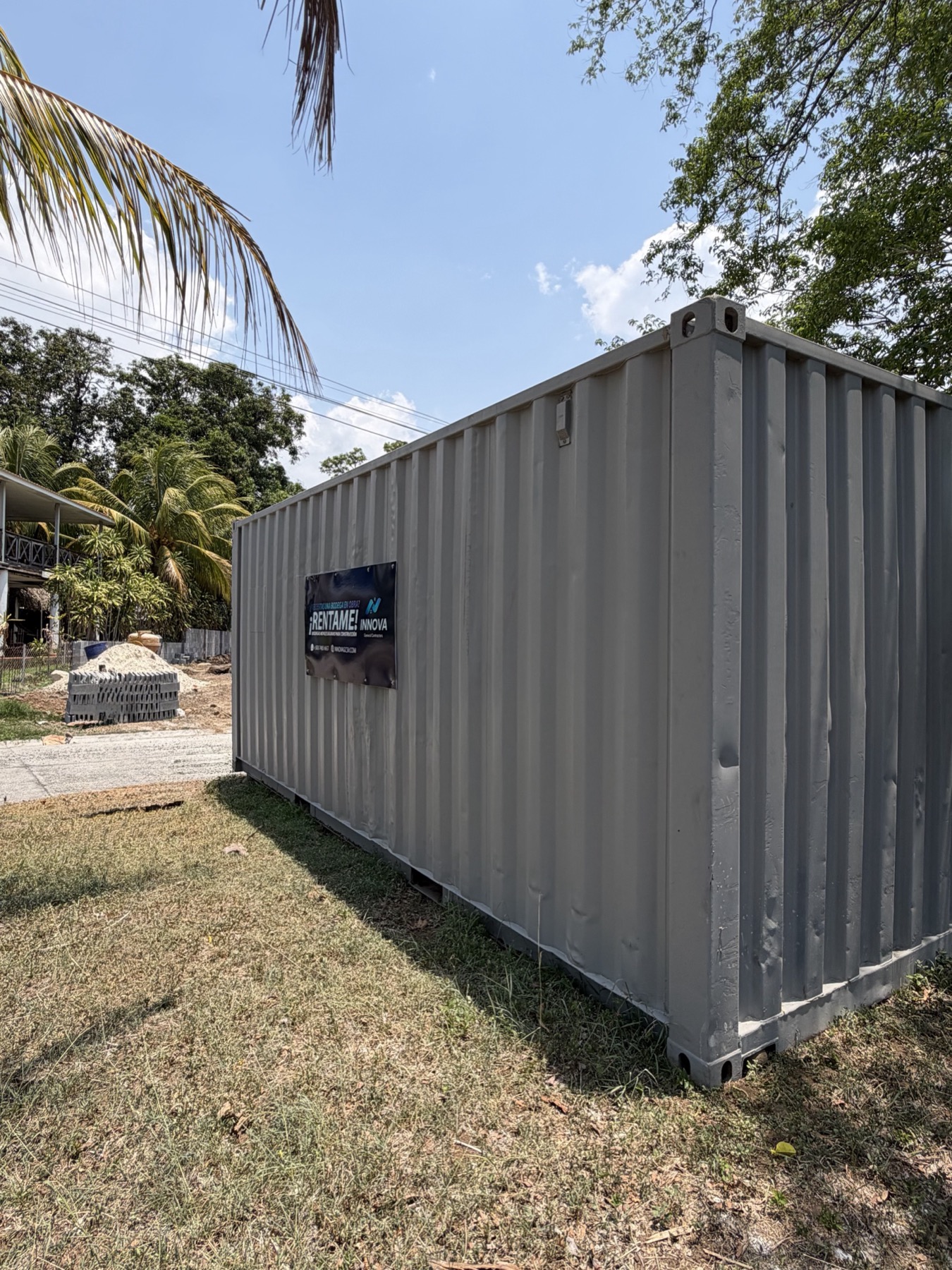 Contenedor INNOVA en obra